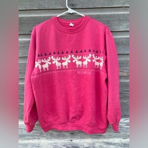 90s Hot Pink Yellowstone Crewneck Sweatshirt